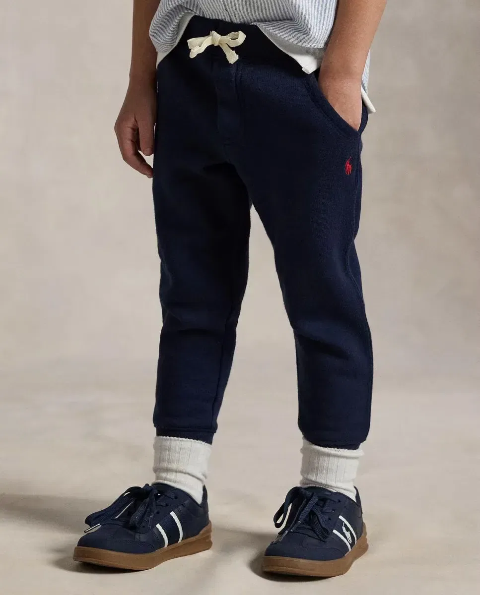 Детские спортивные штаны для мальчиков из флиса с вышивкой Polo Ralph Lauren, Azul Marino — фото 2