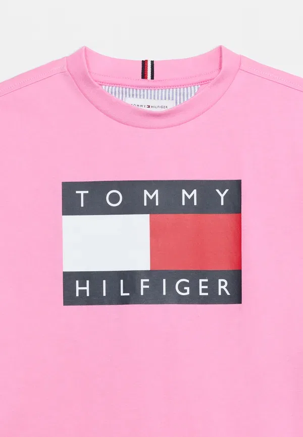 Футболка с принтом Tommy Hilfiger, розовый — фото 4