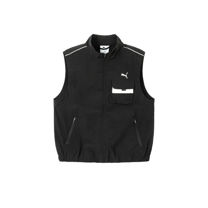 Детский жилет с воротником-стойкой, тонкий, PUMA, Black
