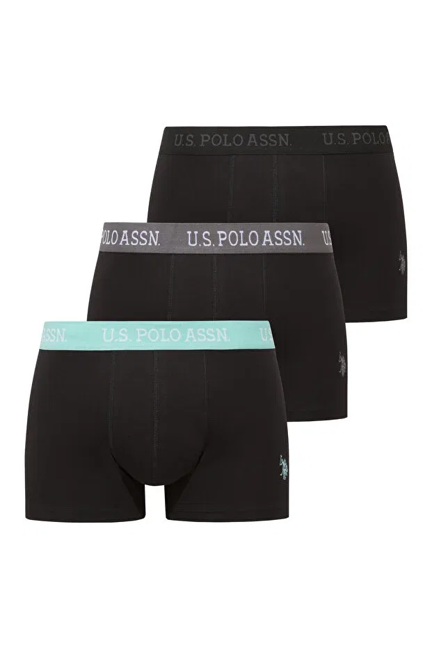 Мужские боксеры с принтом 3 шт U.S. Polo Assn., Black