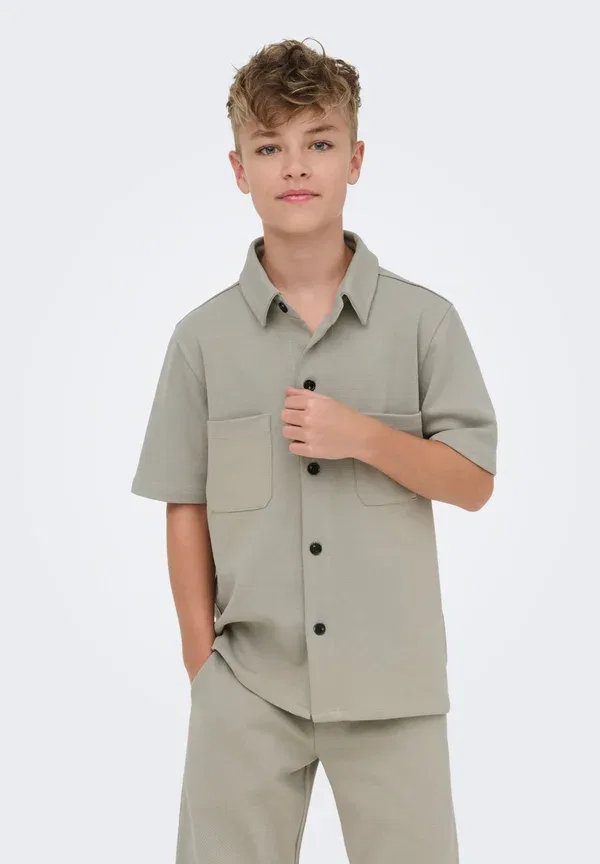 Рубашка джинсовая Osjnew Only & Sons Junior, Vintage Khaki, хаки — фото 2