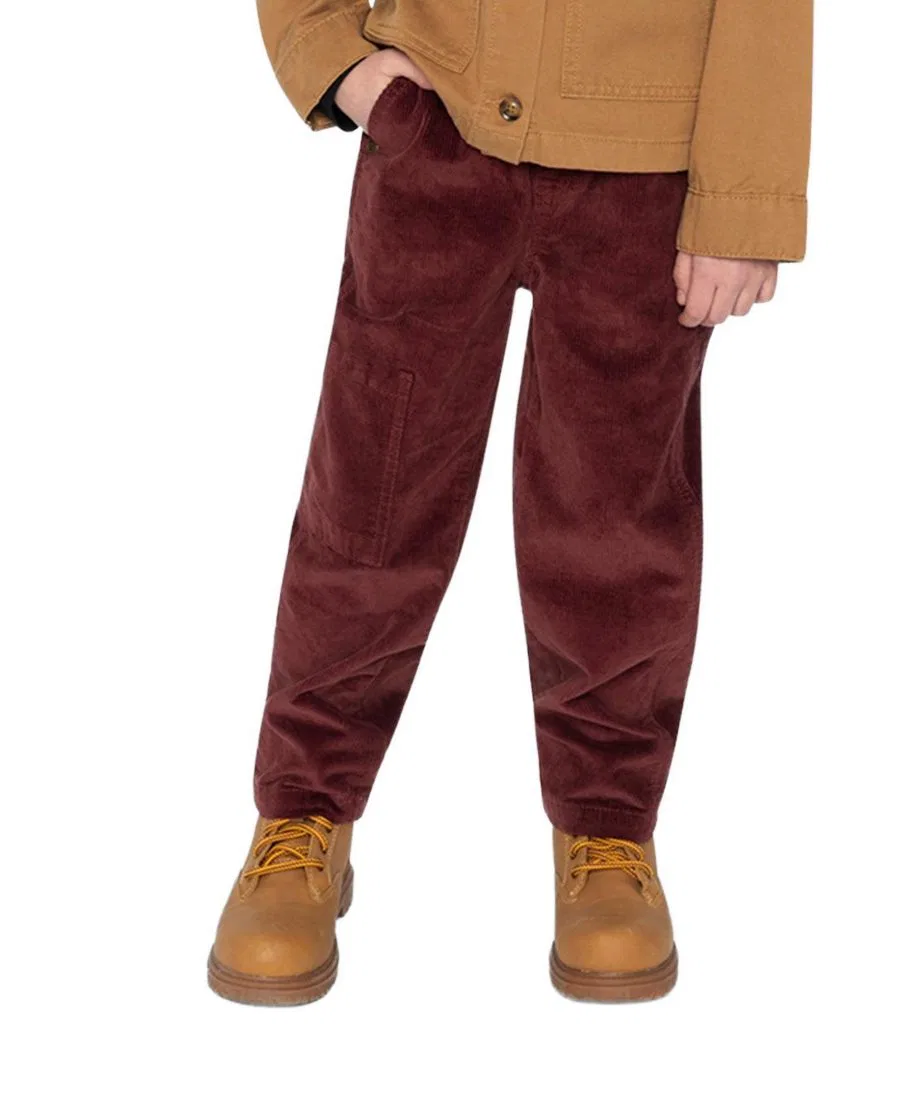 Брюки из вельвета с карго-карманом, Boys Must-Haves Deux par Deux, Reddish-Brown — фото 2