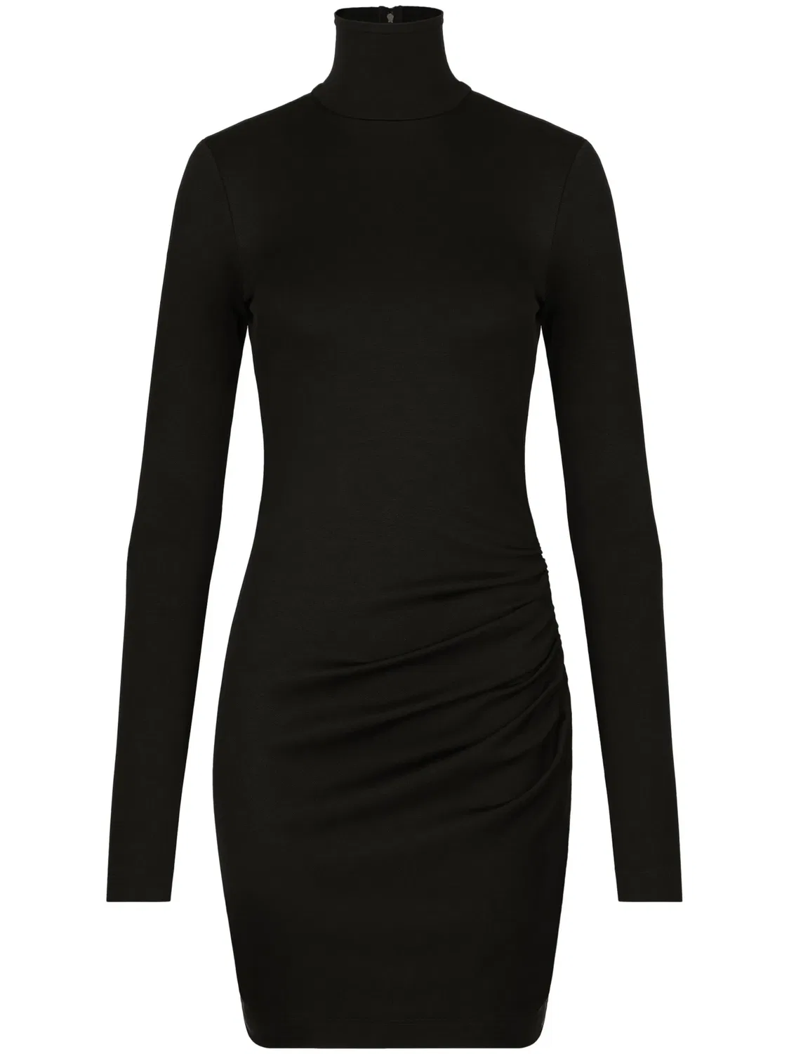 Dolce & Gabbana Мини-платье с драпировкой, черное