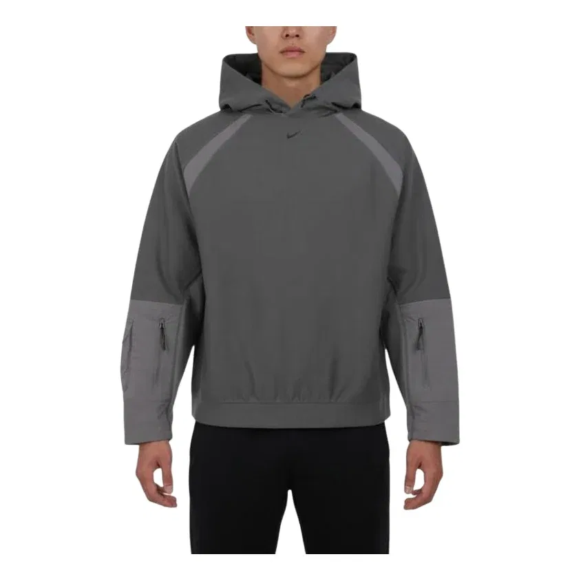 Мужское худи Tech Dri-Fit Shori Knit Utility Hoodie 'Iron Grey Pencil Point Black' Nike, Iron Grey/Pencil Point/Black