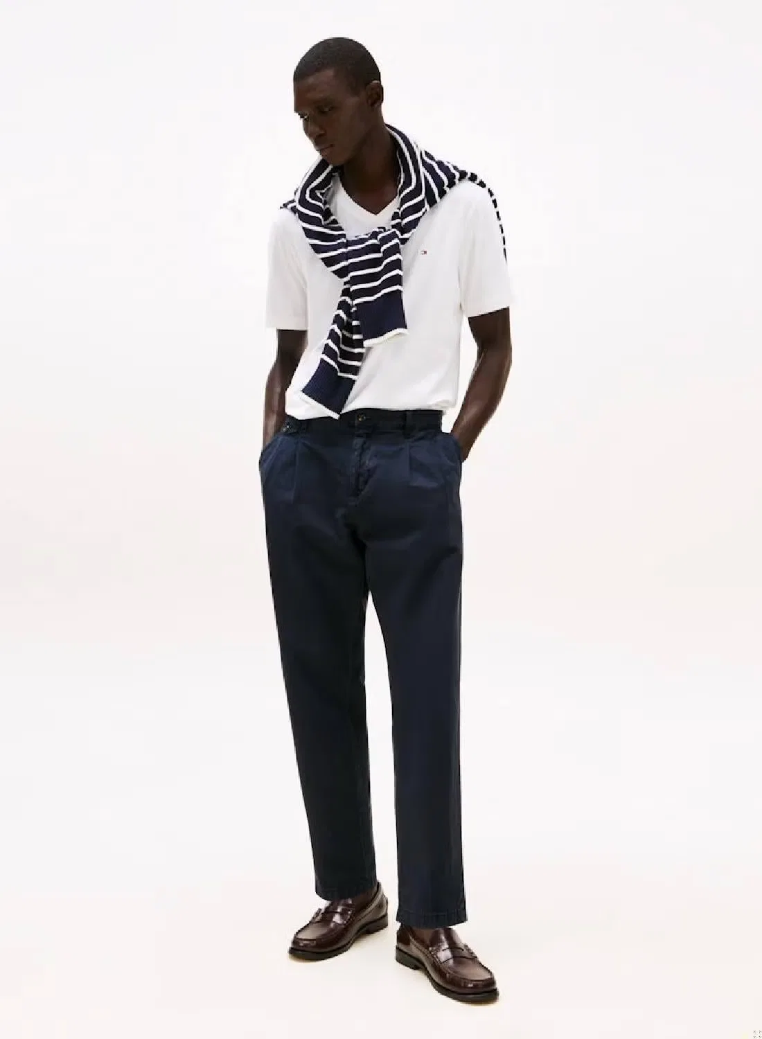 Футболка с вышивкой флага Tommy Hilfiger, белый — фото 2