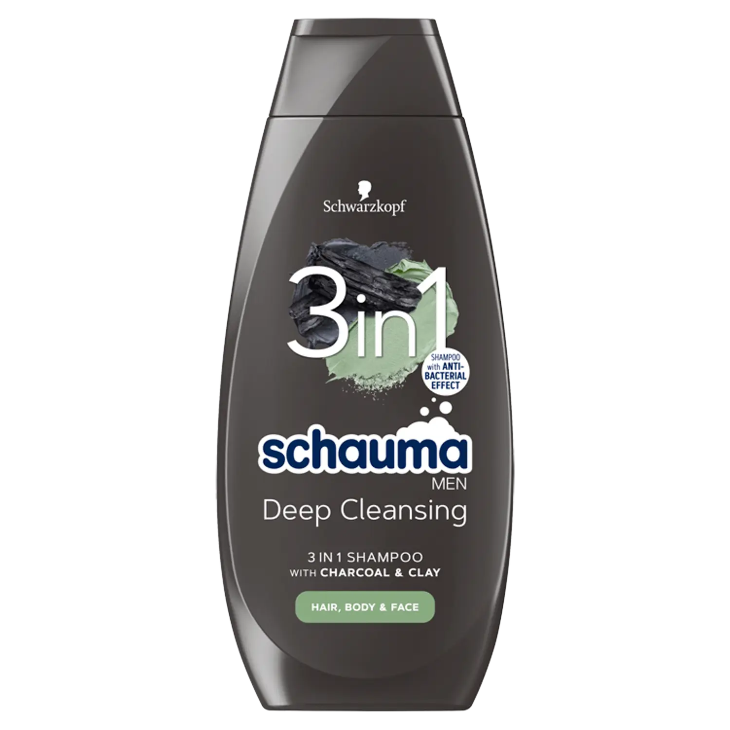 

Schauma Men Deep Cleansing шампунь мужской для волос на лице и теле, 400 мл