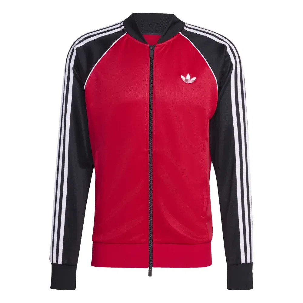Мужской свитшот с полной молнией SST Adidas Originals, Red — фото 3