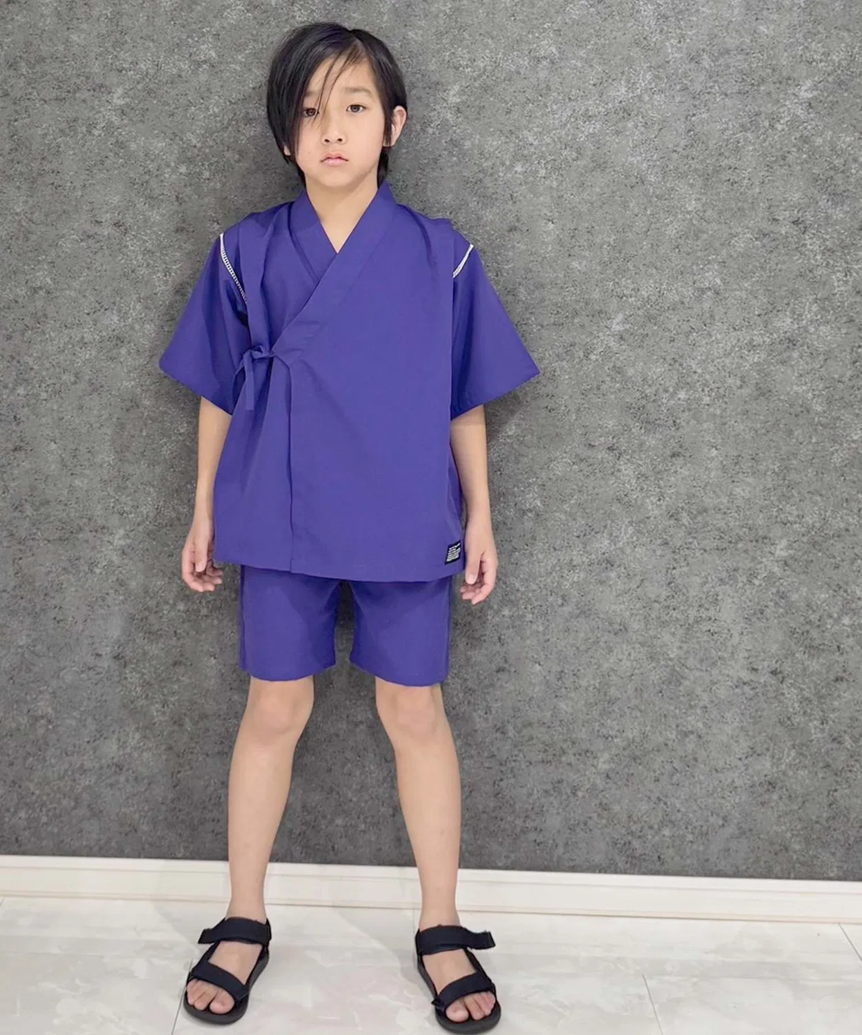 Детское кимоно ICEFABRIC Хлопковое SHISKY, Dark Purple
