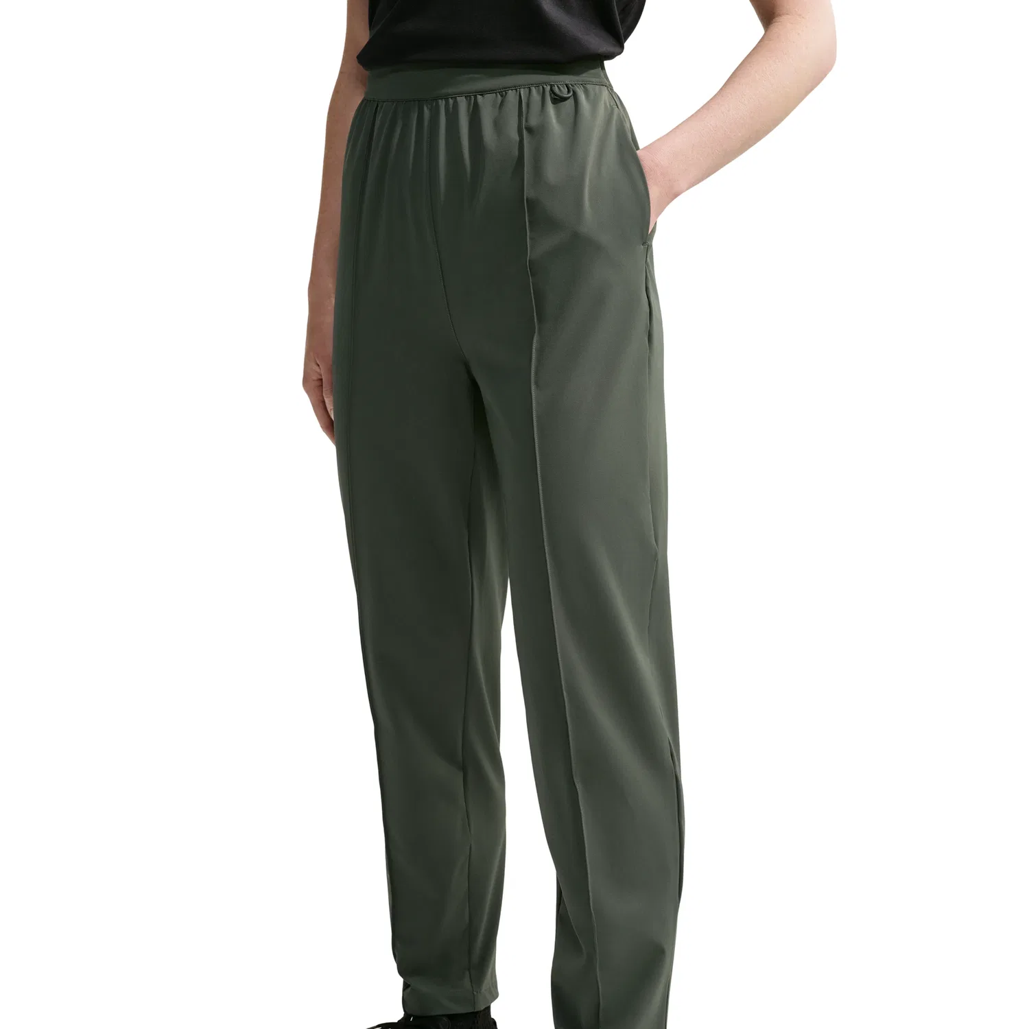 Женские брюки 24.7 PerfectStretch Dri-FIT UV Protection High-Rise Tapered Pants 'Camo Green Outdoor Green' Nike, Camo Green/Outdoor Green — фото 2