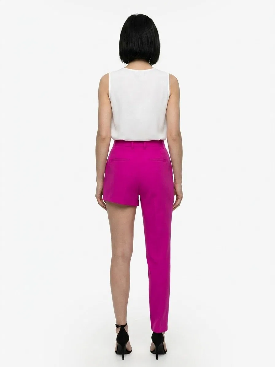 Женские брюки из шерсти Pink Virgin Wool Casual Pants Dolce & Gabbana, Pink — фото 2