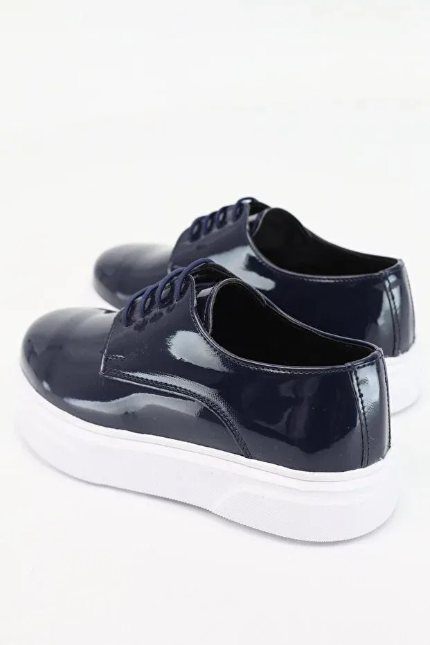 Детские туфли для мальчиков классические Sirri, Navy Blue — фото 4