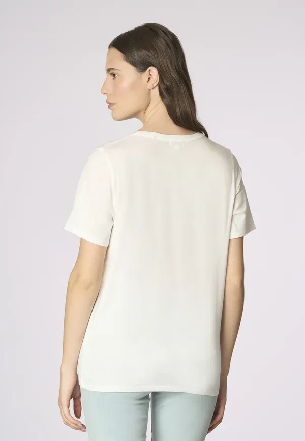 Футболка хлопковая Basic t-shirt U.S. Polo Assn., bianco, белый — фото 3