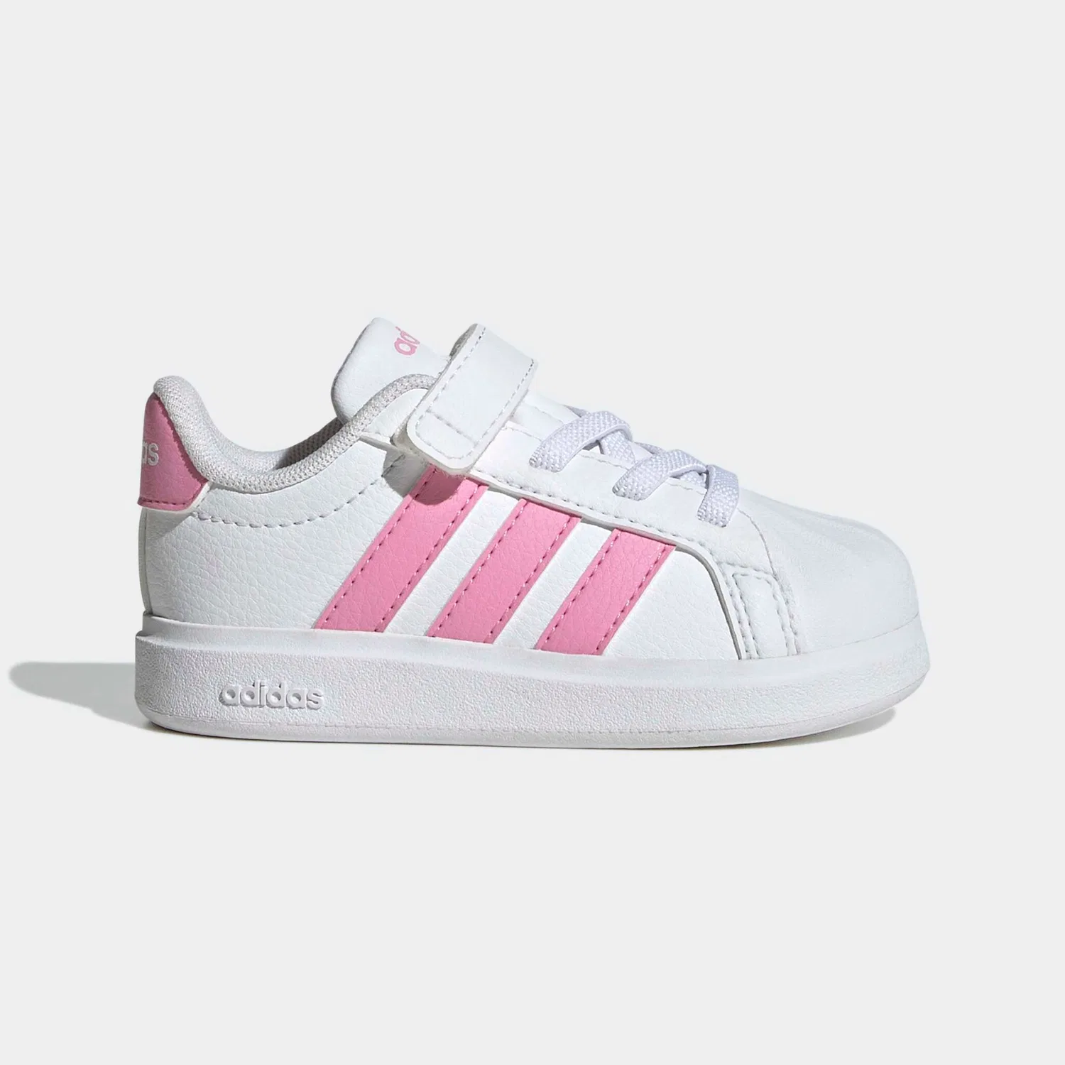 Детские кроссовки с 3-полосным дизайном Adidas Sportswear, Cloud White/St Tropic Bloom/Ftwr White — фото 2