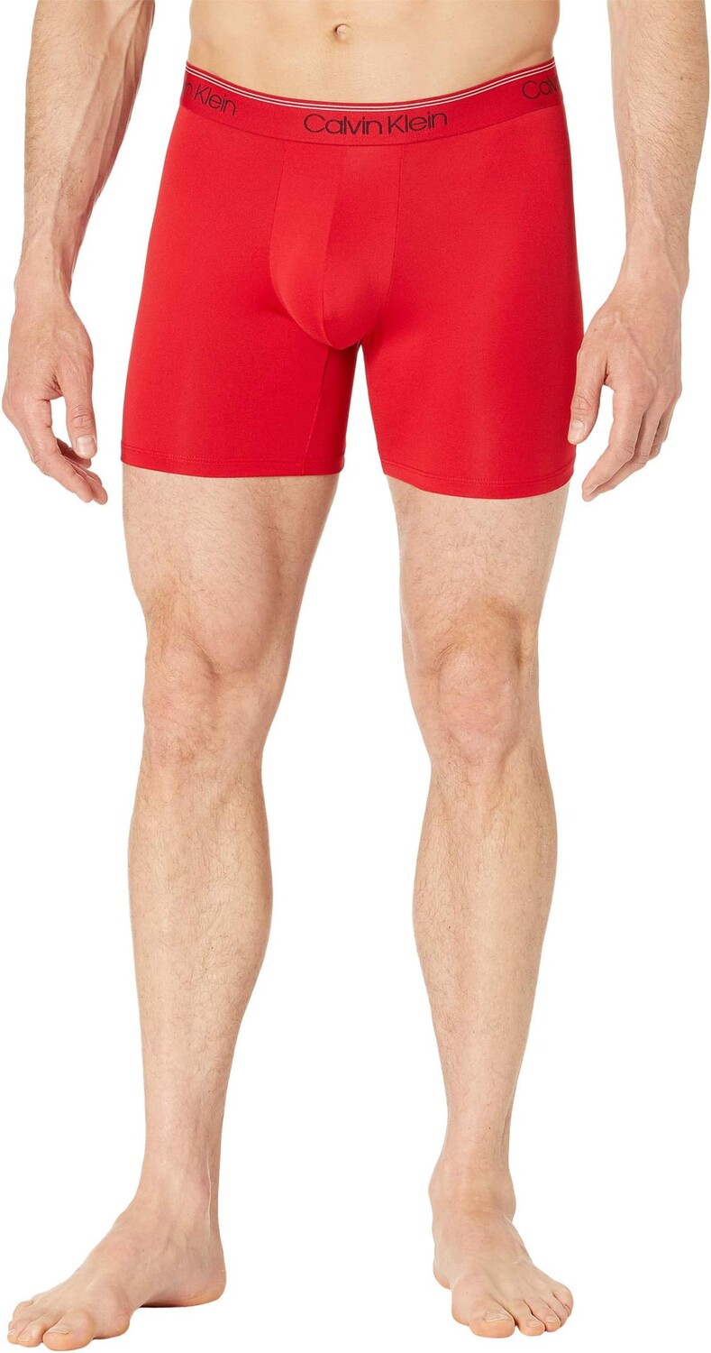 Комплект трусов-боксеров из микроэластичной ткани, 3 шт. Calvin Klein Underwear, черный — фото 4