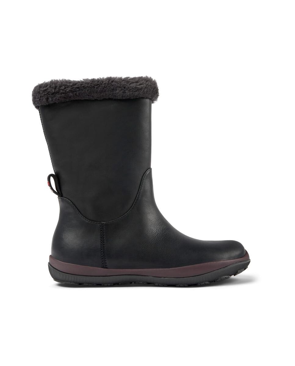 

Женские кожаные ботинки с технологией Gore-tex черного цвета Camper, черный