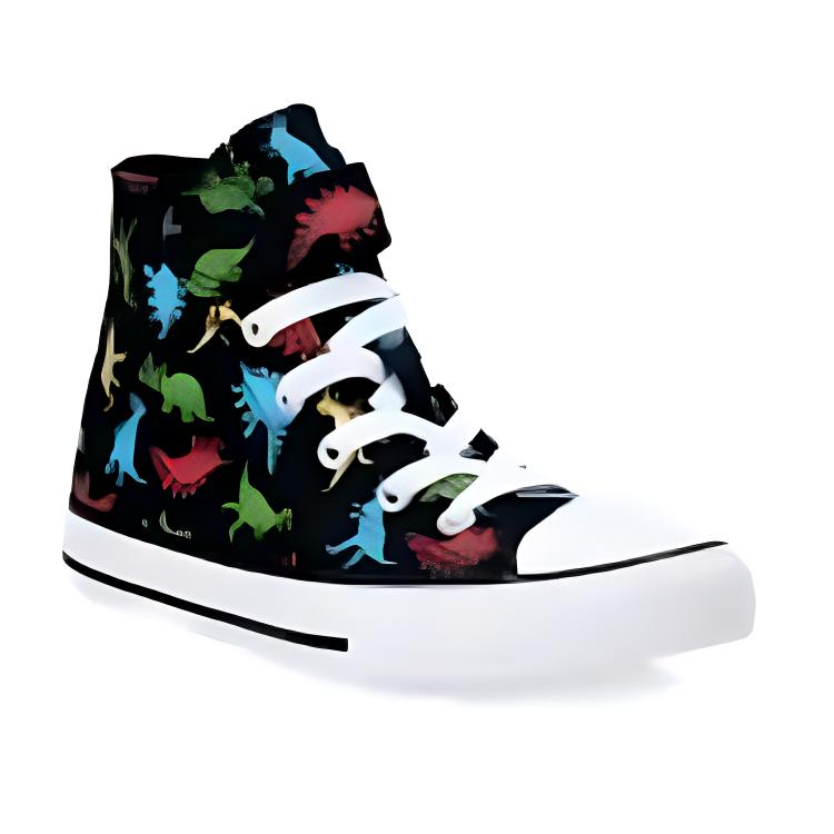 Chuck Taylor All Star High PS «Динозавры» Converse, черный/зеленый — фото 3