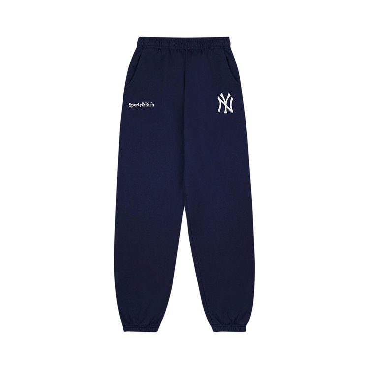 

Спортивные брюки Sporty & Rich Sporty & Rich Yankees Serif Sweatpant Navy/White, синий