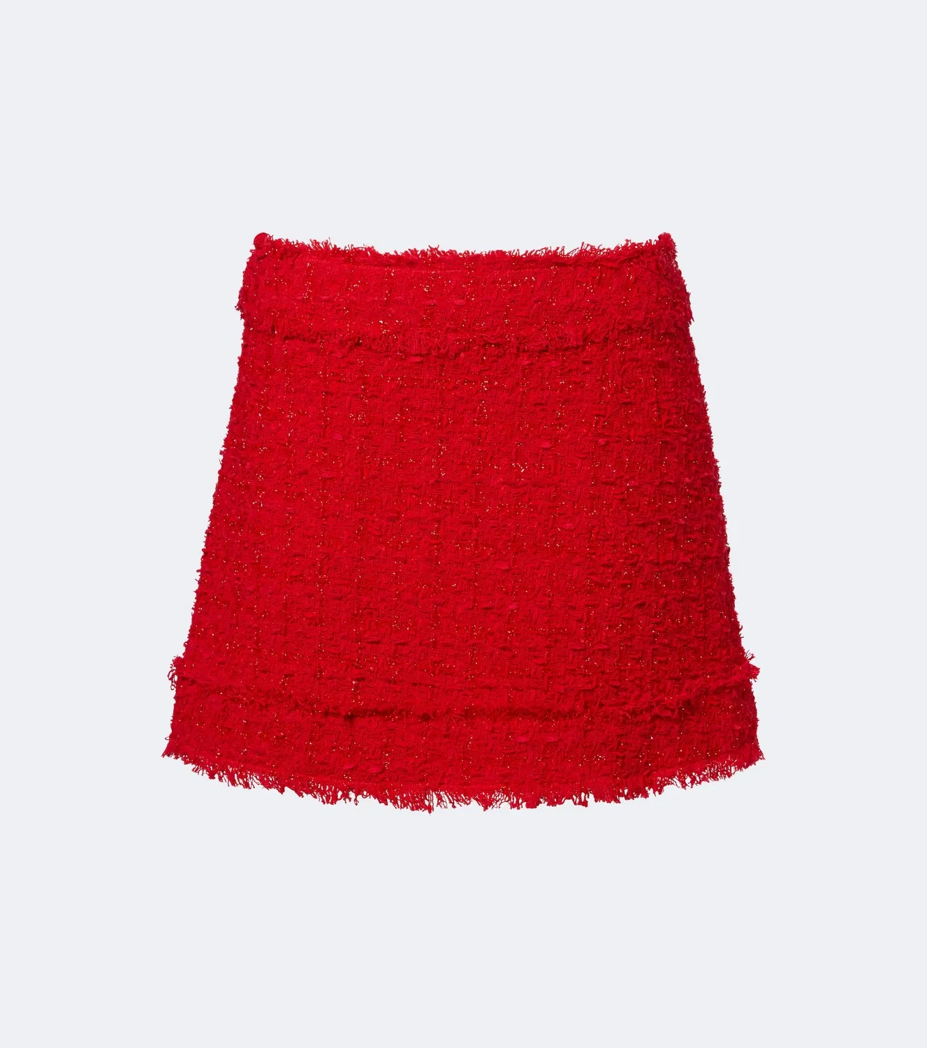 Мини-юбка из букле с добавлением хлопка Dolce & Gabbana, красный