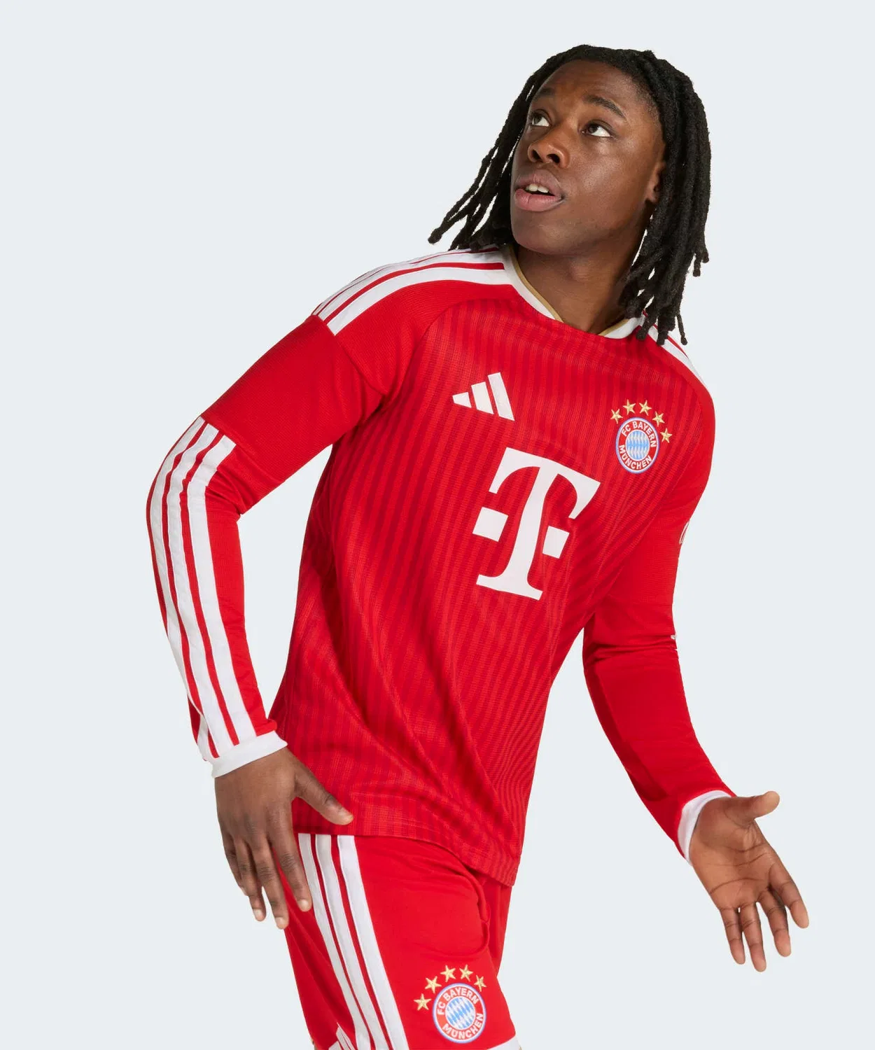 Мужская футболка с длинным рукавомFC Bayern 26/27 Home Jersey Adidas, Red — фото 4