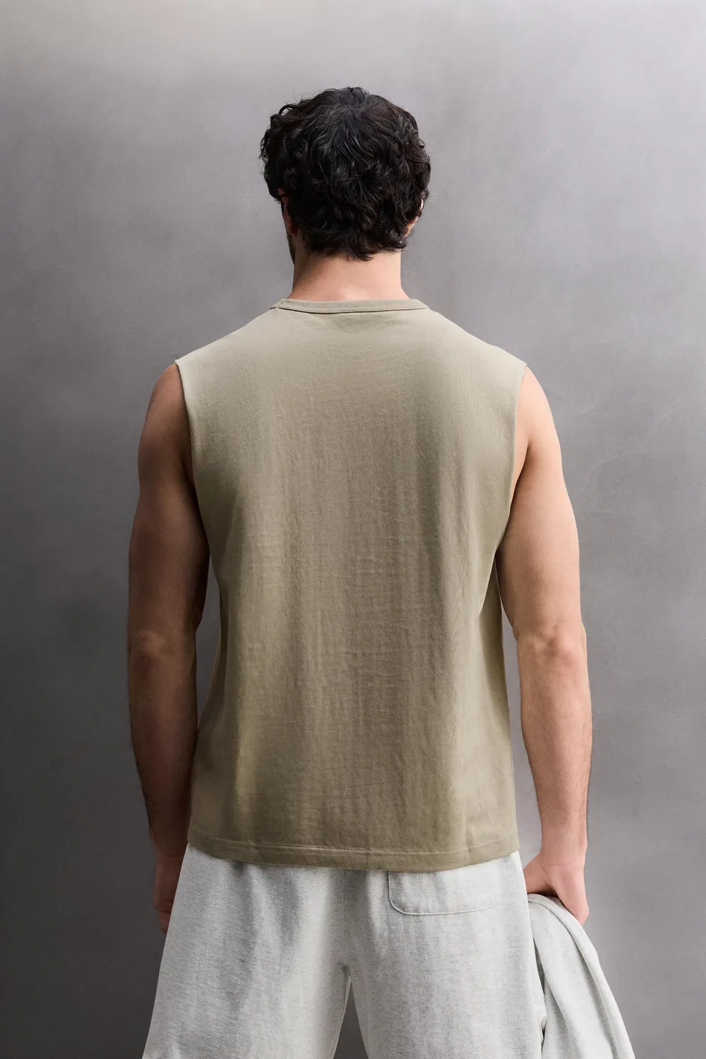 Тяжелая майка ZARA, Sand — фото 3