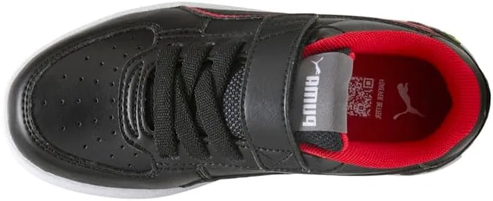 Детские кроссовки для мальчиков с принтом Scuderia Ferrari Caven 2.0 PUMA, Black — фото 4