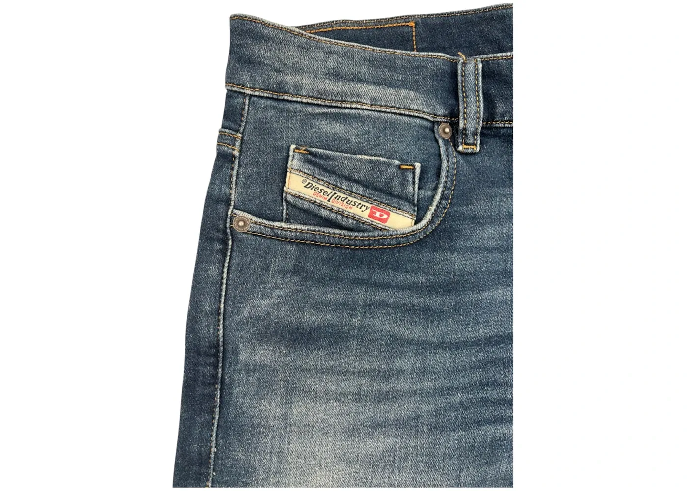 Мужские джинсы скинни D-Strukt Skinny Fit Blue Joggers Jeans Diesel, Blue — фото 2