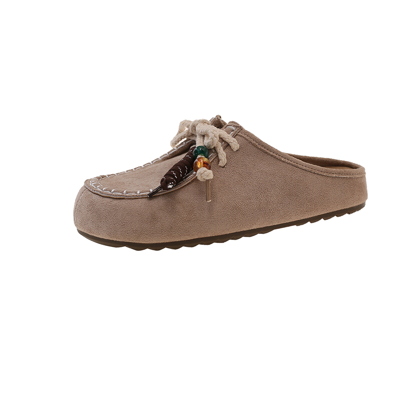 KLAOSD Тихие устойчивые к истиранию закрытые тапочки женские хаки, цвет Khaki
