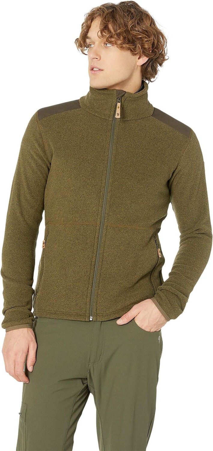 

Куртка Sten Fleece Fjällräven, цвет Dark Olive