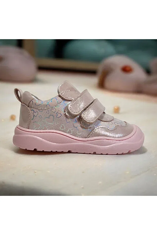Детские кожаные туфли для девочек Viva Shoes, Powder