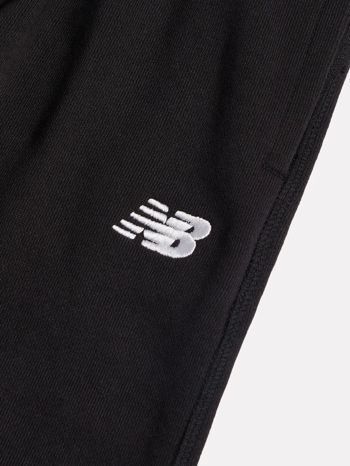 Джоггеры из французского трикотажа, модель Small Logo New Balance, черный — фото 3