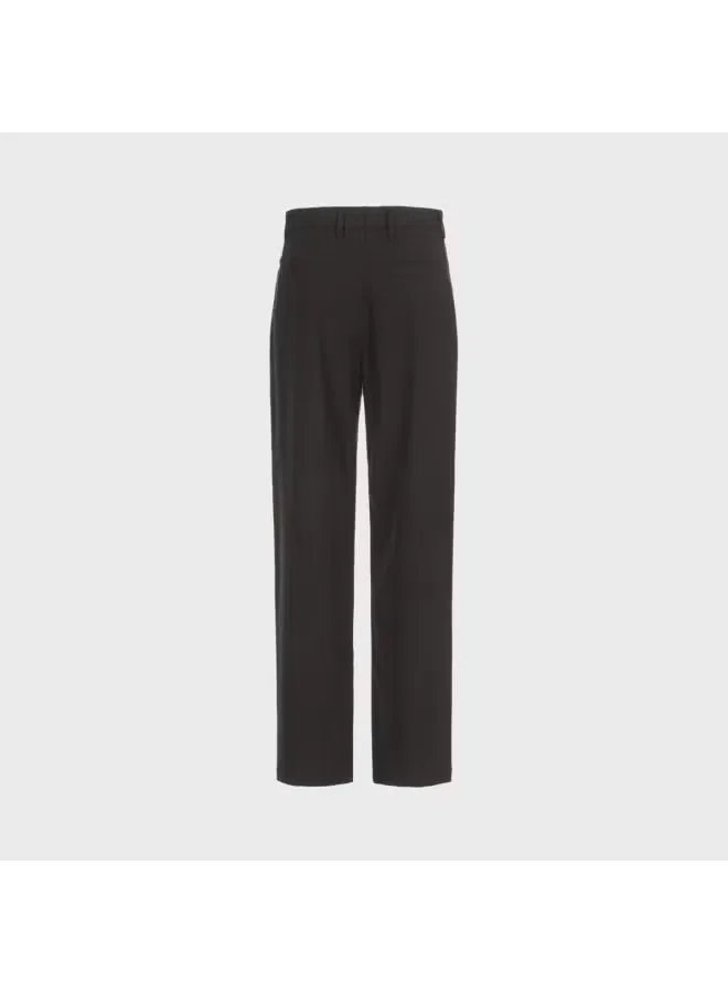 Брюки деловые повседневные универсальные из шерстяной смеси Zara, черный — фото 3