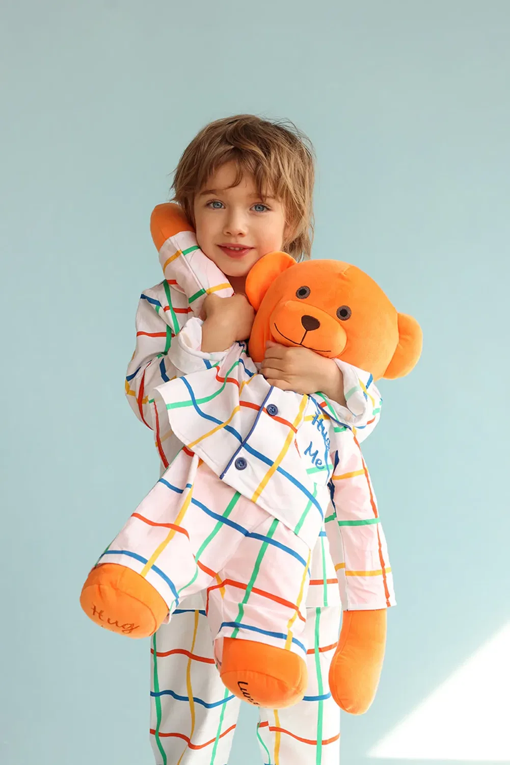 Детский пижамный комплект с плюшевым медведем Max' Hug Me Pyjama Set Lunamia, Orange