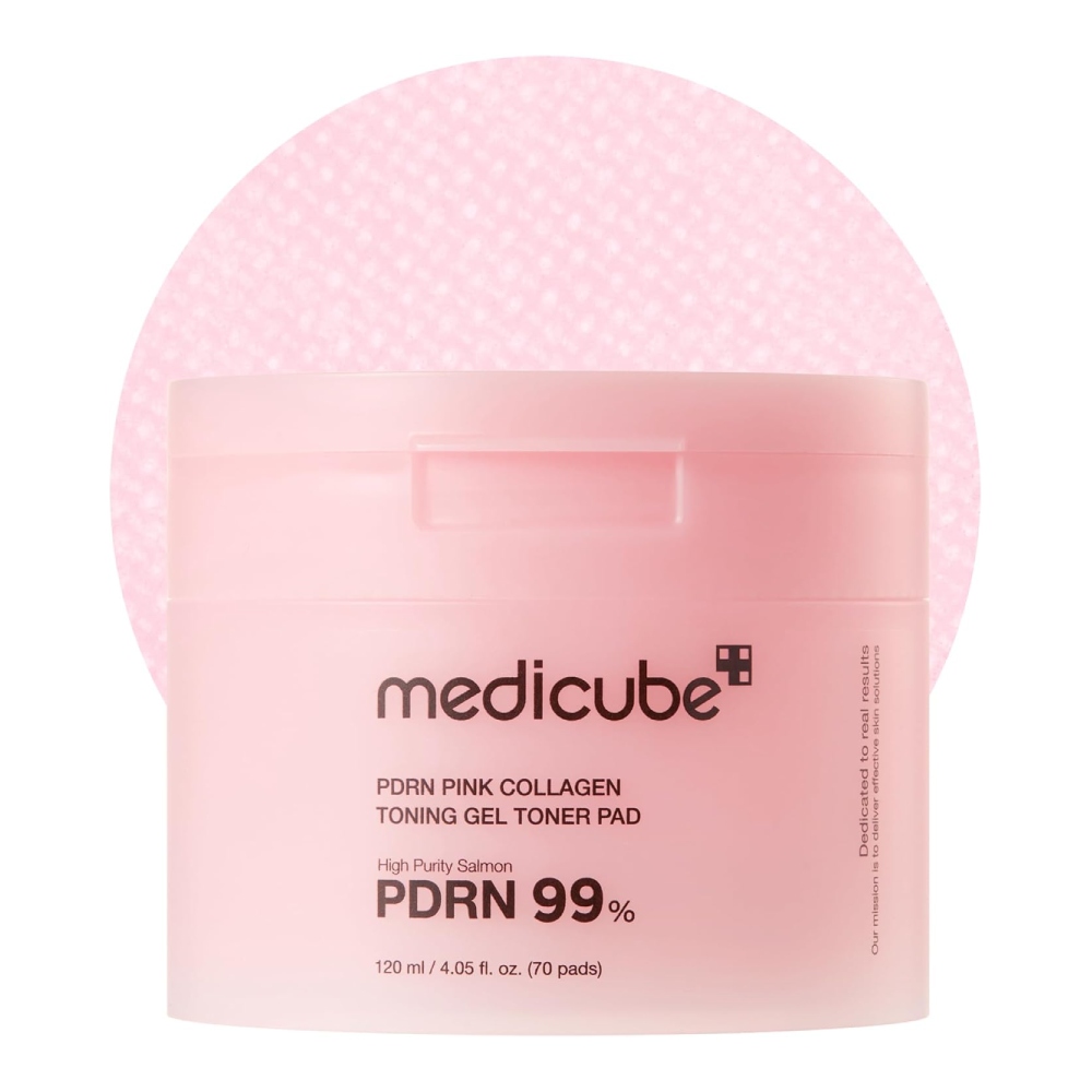 

Гелевые тонер-пэды Medicube Pdrn Pink Collagen Toning Gel Toner Pad, 70 шт.
