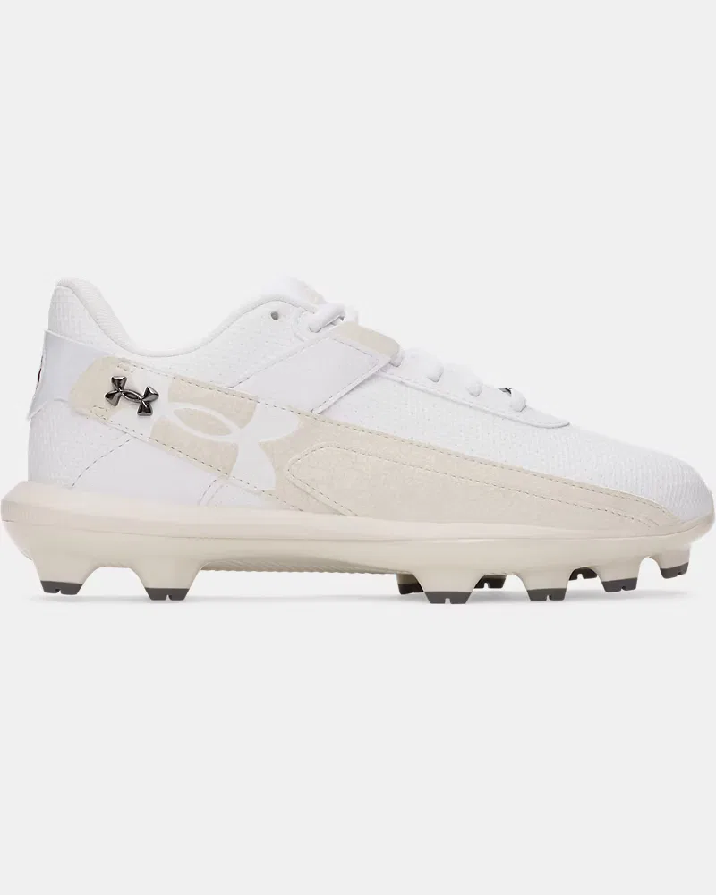 Бейсбольные бутсы для мальчиков с шипованной подошвой TPU Harper 10 TPU Jr UnderArmour, White/Stone