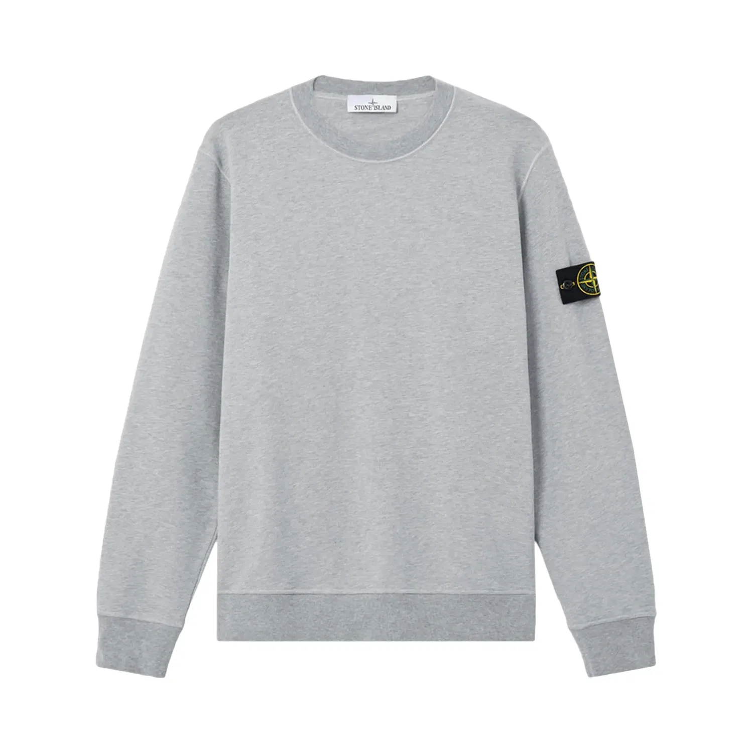 Толстовка Stone Island из органического хлопкового флиса, серый