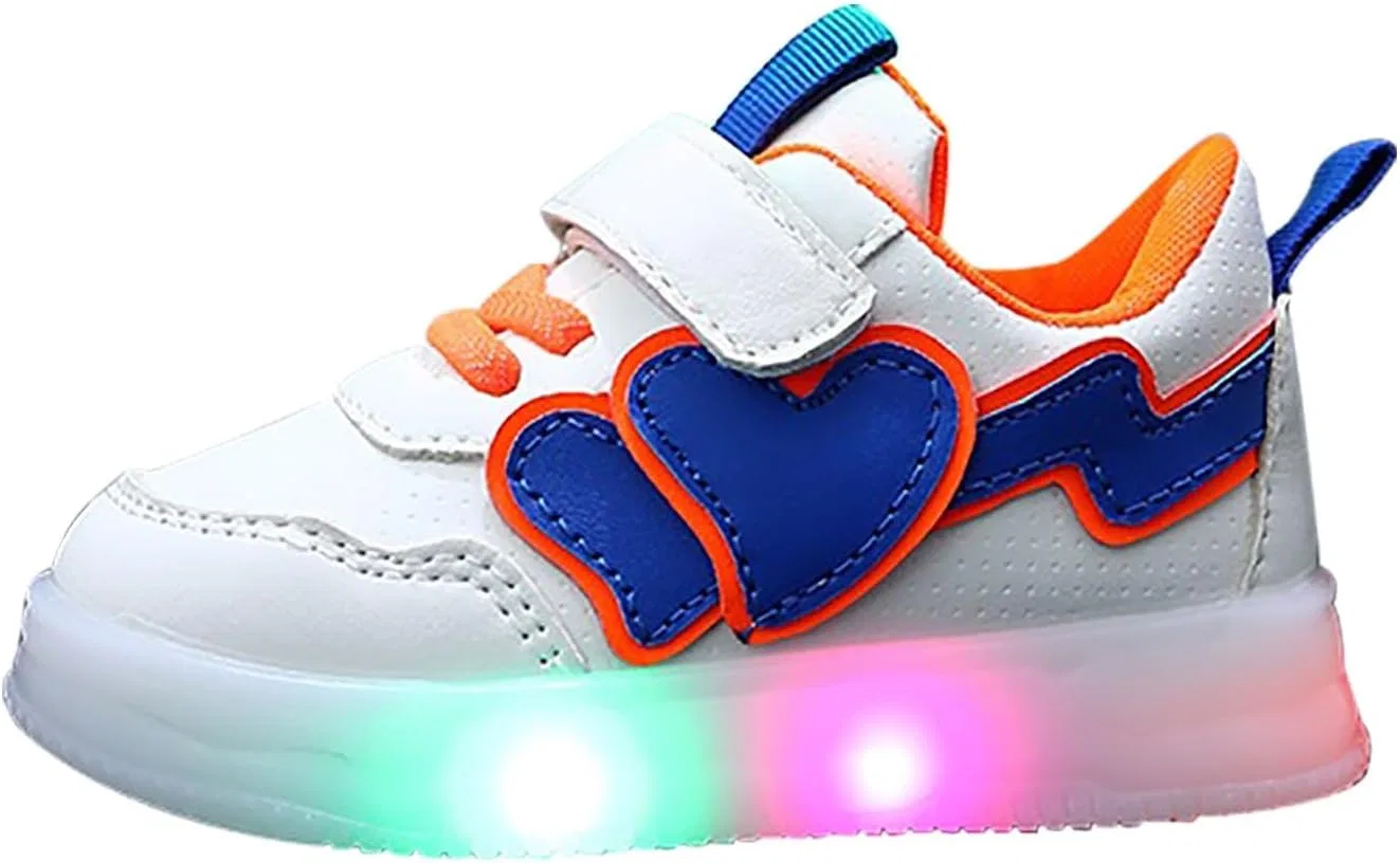 Детские кроссовки для девочек с принтом Hook Loop Low Top Board Shoes, Blue