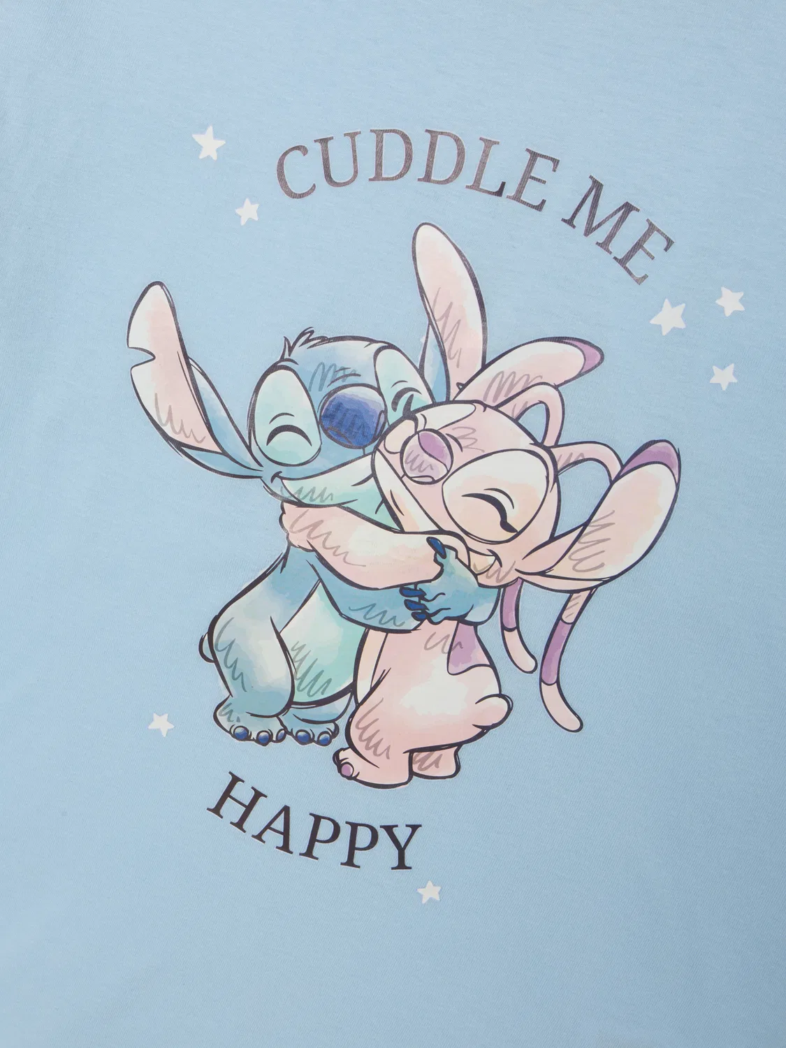Футболка для девочек с принтом Stitch , синий — фото 3