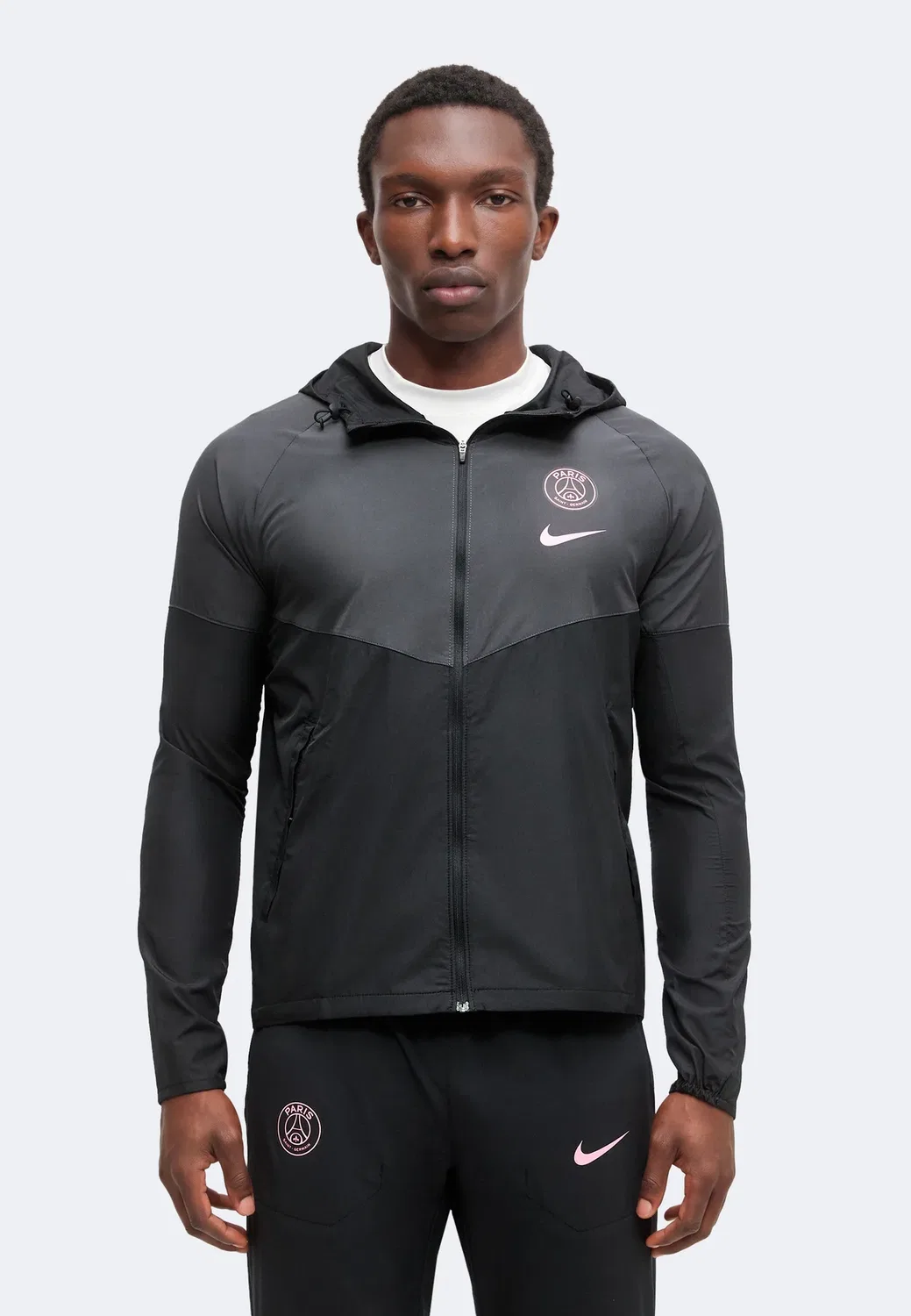 Псж бег - ветровка Nike Performance, Black/Anthracite/Pink Beam