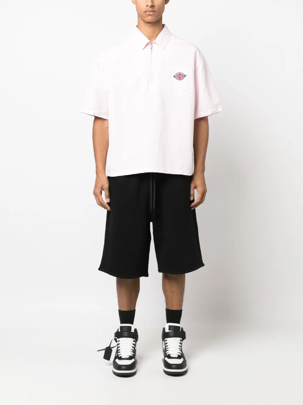 Спортивные шорты с кулиской и логотипом OFF-WHITE, черный — фото 2