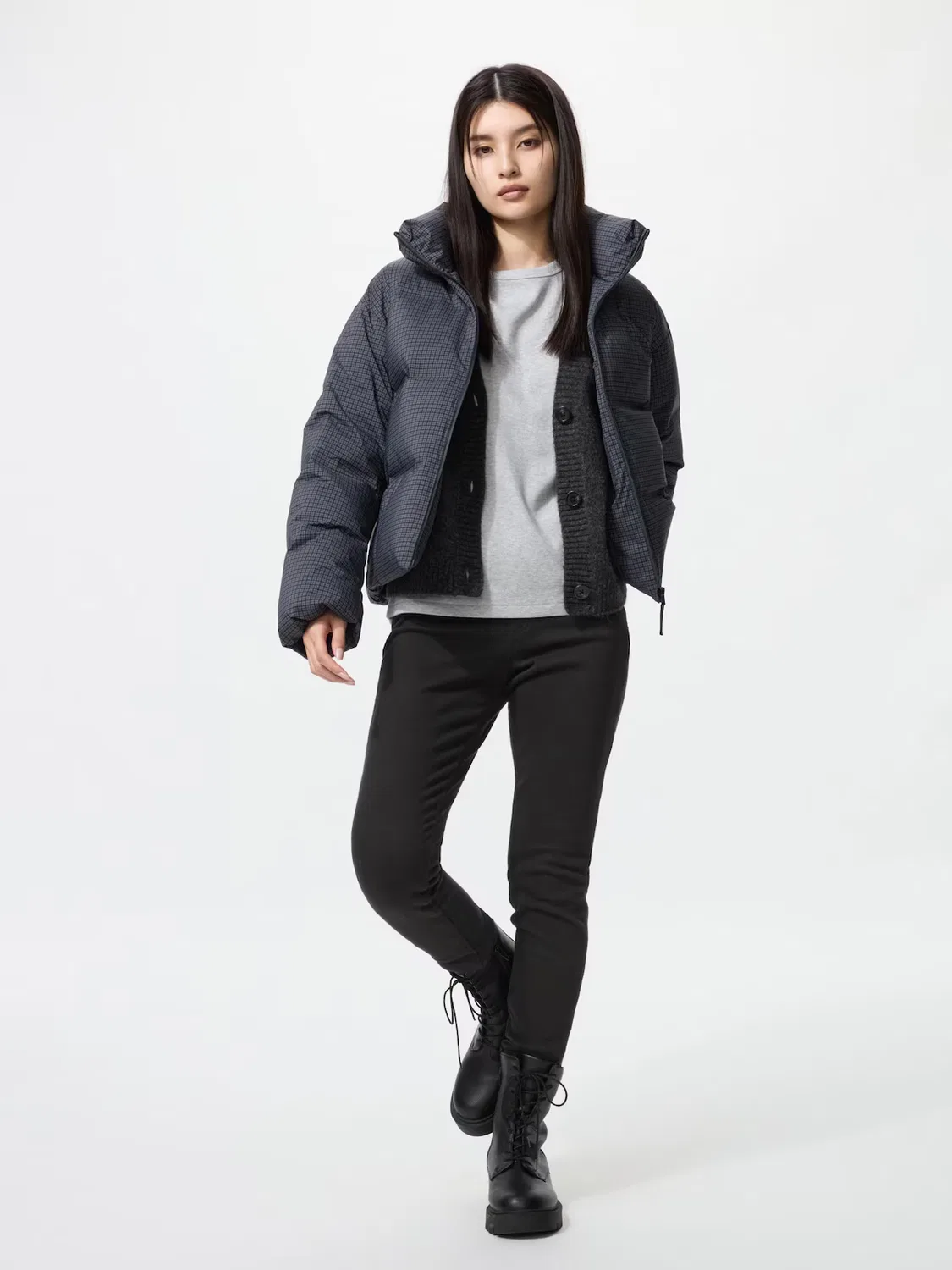 Леггинсы Uniqlo Heattech Ultra Stretch, для активного образа жизни, черный