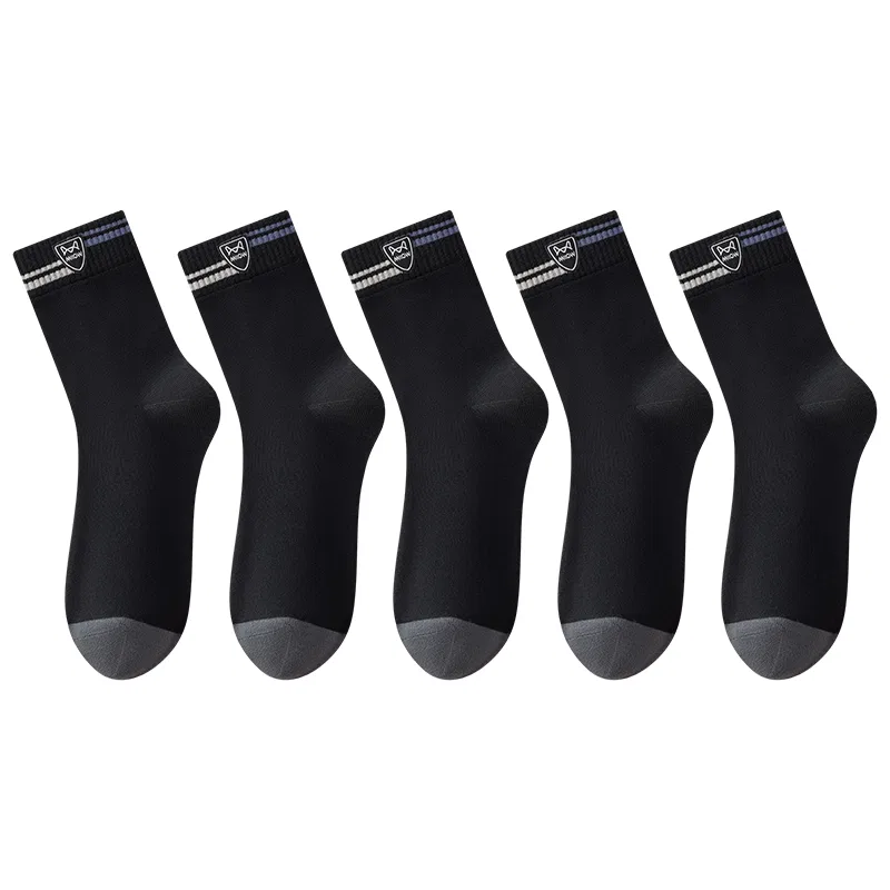 Детские носки с длинным голенищем 5 Pack Black MIIOW