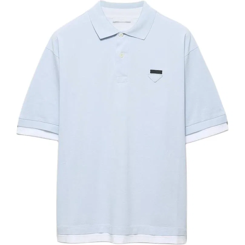 Поло Prada, SS26 Summer Collection, Sky Blue