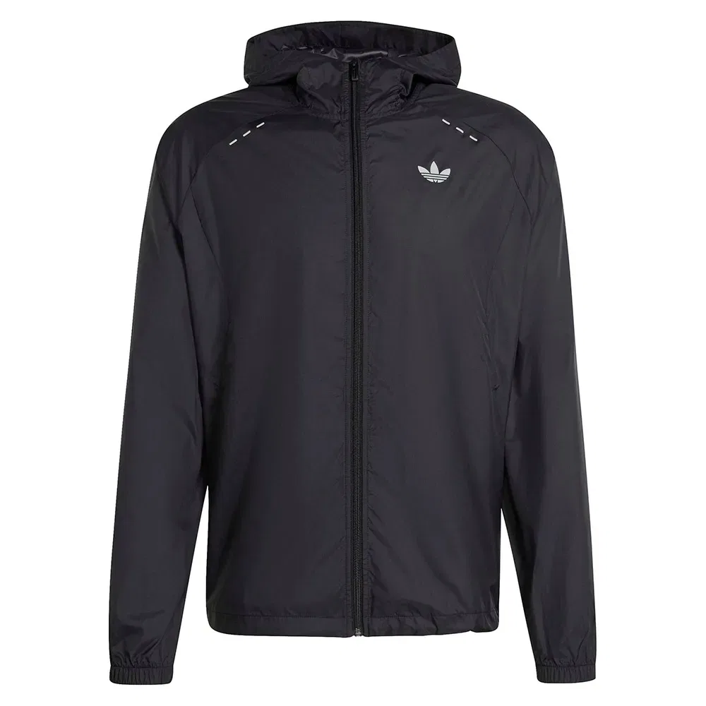 Ветровка Tech Trefoil Essentials Windbreaker Adidas Originals, черный — фото 3