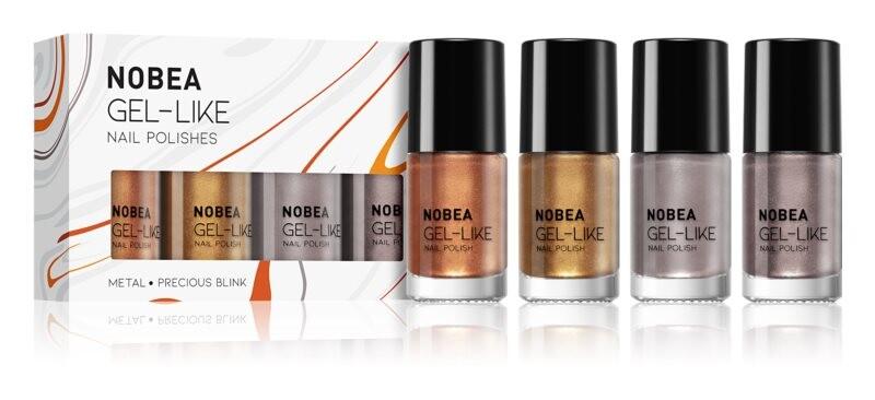 

Набор лаков для ногтей NOBEA Metal