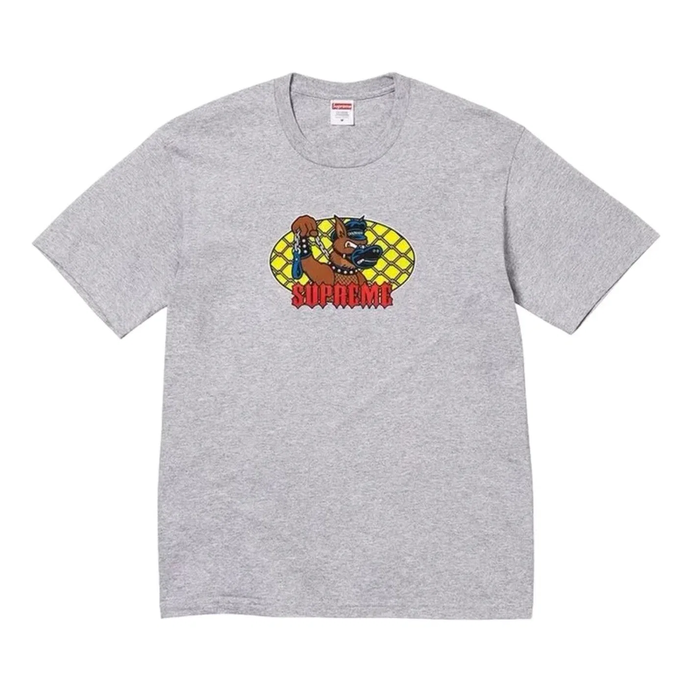 Мужская футболка с принтом Leash Supreme, серый