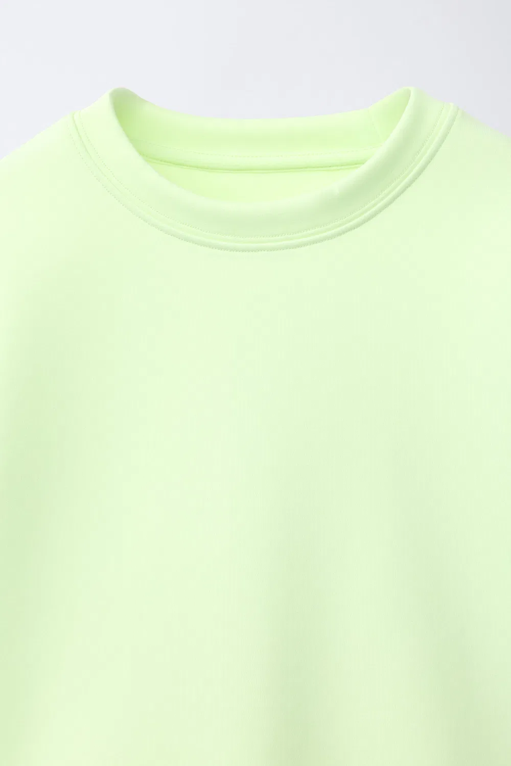 Спортивная неопреновая неоновая футболка ZARA, Fluorescent lime — фото 3