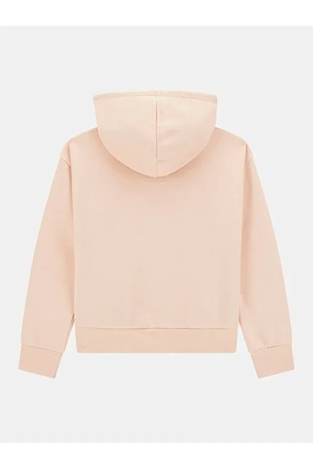 Детские свитшот для девочек с капюшоном Guess, Pink — фото 2