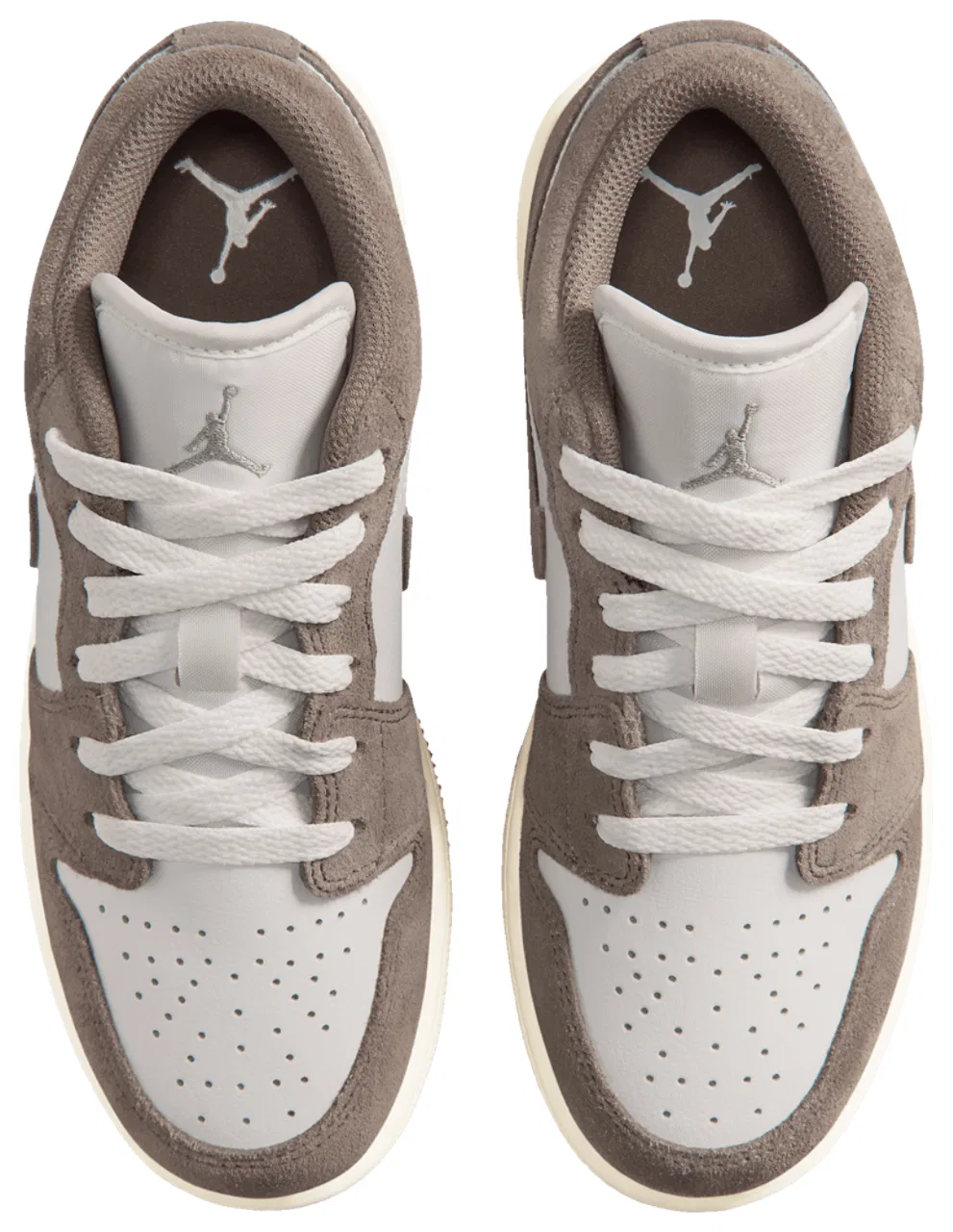 Кроссовки для мальчиков AJ 1 Low Jordan, цвет Enigma Stone/Olive Grey/Summit White — фото 4