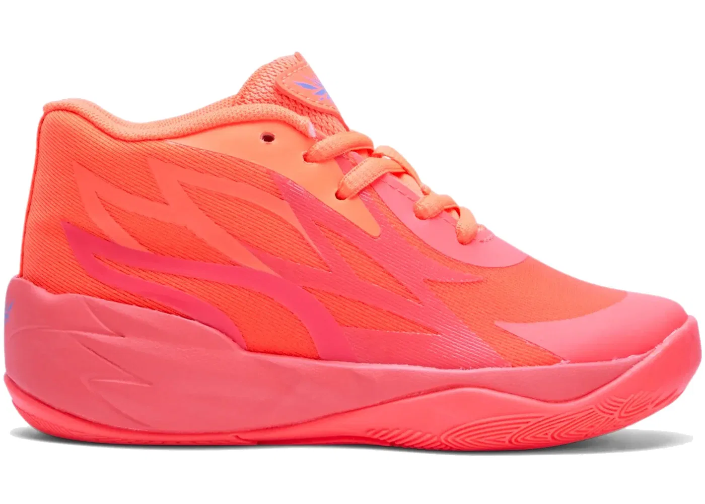 Детские кроссовки для мальчиков с принтом Puma LaMelo Ball MB.02 Puma, Fiery Coral Ultra Orange