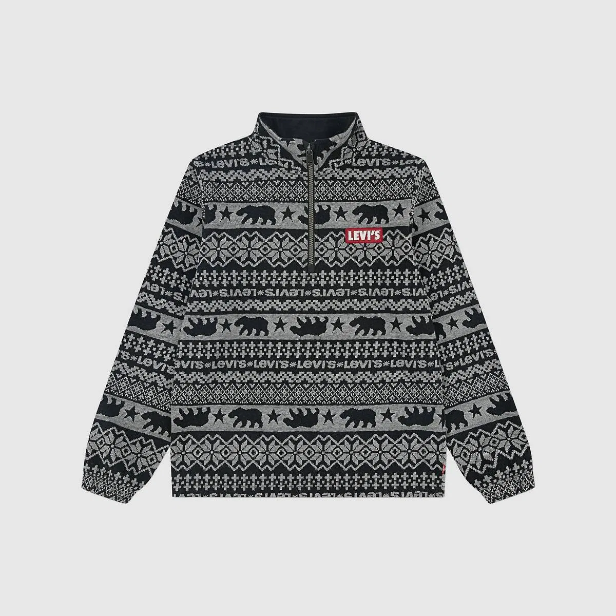 Пуловер 1/4 молнии для мальчиков 8-20 Levi's, Egret - White